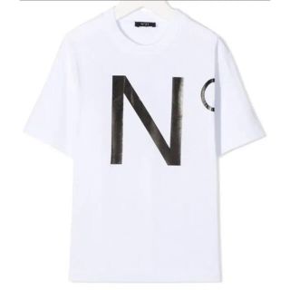 ヌメロヴェントゥーノ(N°21)の【再入荷】ヌメロヴェントゥーノ　ロゴTシャツ　ホワイト　14(Tシャツ(半袖/袖なし))