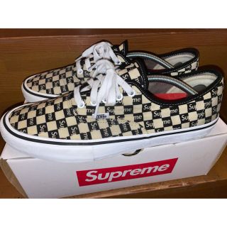 シュプリーム(Supreme)のsupreme vans checker シュプリーム　バンズ　コラボ(スニーカー)