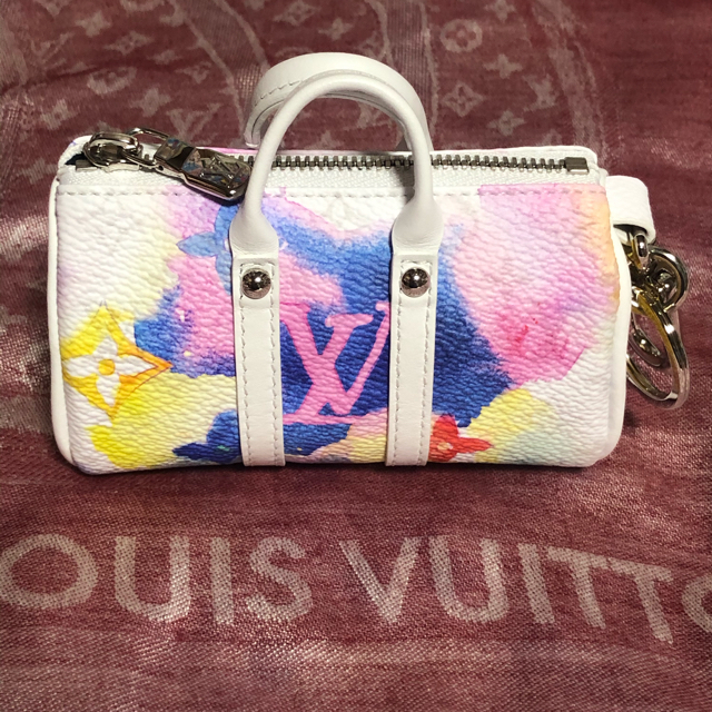 LV☆ ポルト クレ・ミニ キーポル ウォーターカラー激レア