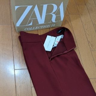 ザラ(ZARA)のZARA◇ハイウエストワイドパンツ◇完売品◇ボルドーXS◇未使用(その他)