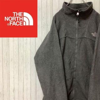 ザノースフェイス(THE NORTH FACE)のノースフェイス　フリース　ジップアップ　ジャケット　グレー　刺繍ロゴ　Ｓ(その他)