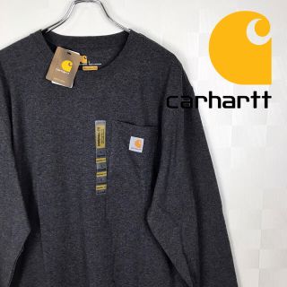 カーハート(carhartt)の新品　未使用品　カーハート  ワンポイント　無地　ポケット　ロンtee(Tシャツ/カットソー(七分/長袖))