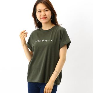 アニエスベー(agnes b.)の【新品/未使用】agnès b.アニエスベー カーキ ロゴT Tシャツ(Tシャツ(半袖/袖なし))