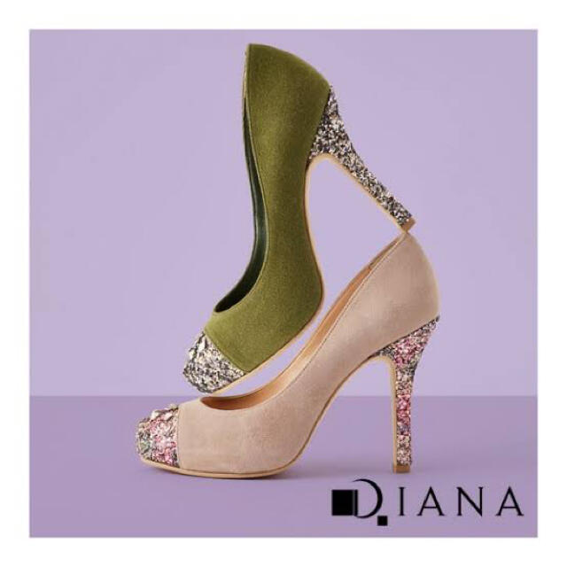 DIANA(ダイアナ)のDIANA ダイアナ　パンプス　ハイヒール　スタッズ　ラメ レディースの靴/シューズ(ハイヒール/パンプス)の商品写真