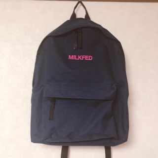 ミルクフェド(MILKFED.)のMILKFED. ネイビー リュック バックパック(リュック/バックパック)