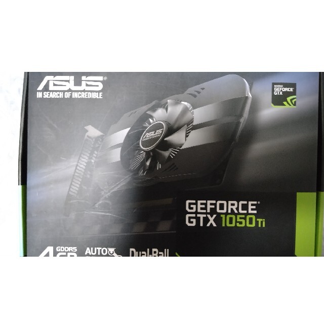 ASUS(エイスース)のASUS GEFORCE GTX 1050ti スマホ/家電/カメラのPC/タブレット(PCパーツ)の商品写真