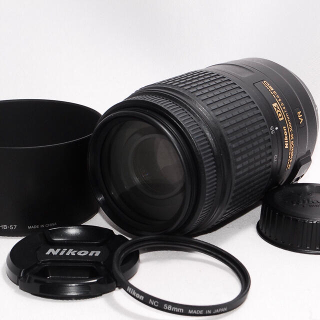 Nikon(ニコン)の❤️遠くの撮影に重宝❤Nikon AF-S 55-300mm 超望遠レンズ スマホ/家電/カメラのカメラ(レンズ(ズーム))の商品写真