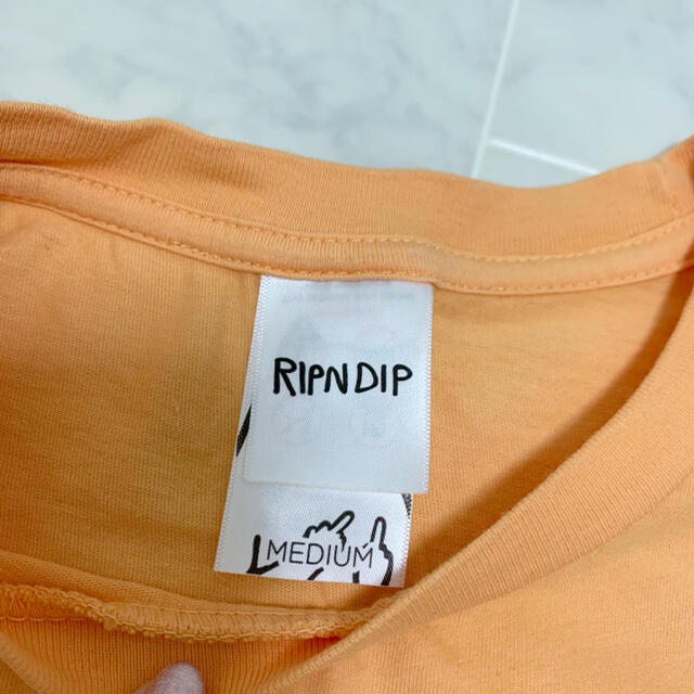 Tシャツ 大きめ 派手 RIPNDIP リップンディップ オレンジ メンズのトップス(Tシャツ/カットソー(半袖/袖なし))の商品写真