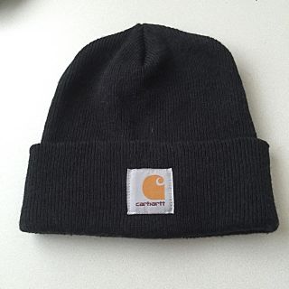 カーハート(carhartt)のcarhartt ビーニー ブラック(ニット帽/ビーニー)