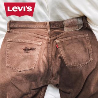 リーバイス(Levi's)のLevi's デニム　ストレートパンツ　ジーンズ　太め　メンズ　古着(デニム/ジーンズ)