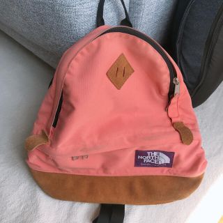 ザノースフェイス(THE NORTH FACE)の淡いピンクが可愛い☆ノースフェイスパープルレーベルデイパック☆レディースリュック(リュック/バックパック)