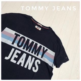 トミー(TOMMY)の人気！TOMMY JEANS トミージーンズ　ビックロゴTシャツ　ネイビー(Tシャツ/カットソー(半袖/袖なし))