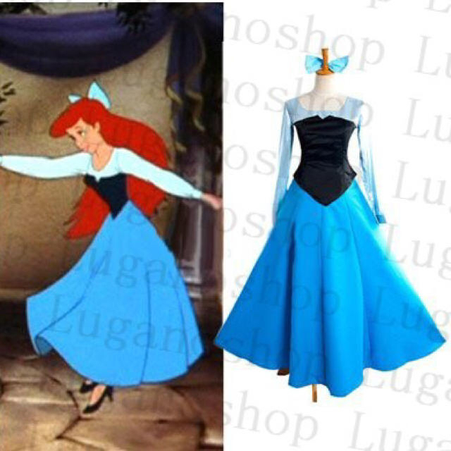 Disney(ディズニー)のアリエル 町娘コスチューム レディースのフォーマル/ドレス(その他ドレス)の商品写真