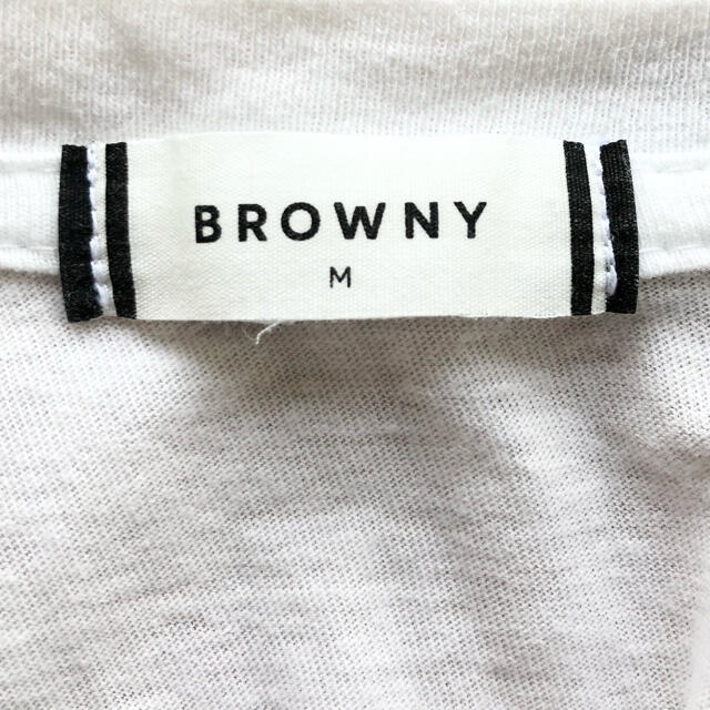 BROWNY(ブラウニー)の❤BROWNY❤ Tシャツ ブラウス 白 Mサイズ 半そで ブラウニー 春服 夏 メンズのトップス(Tシャツ/カットソー(半袖/袖なし))の商品写真