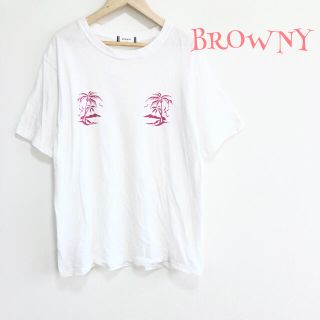 ブラウニー(BROWNY)の❤BROWNY❤ Tシャツ ブラウス 白 Mサイズ 半そで ブラウニー 春服 夏(Tシャツ/カットソー(半袖/袖なし))