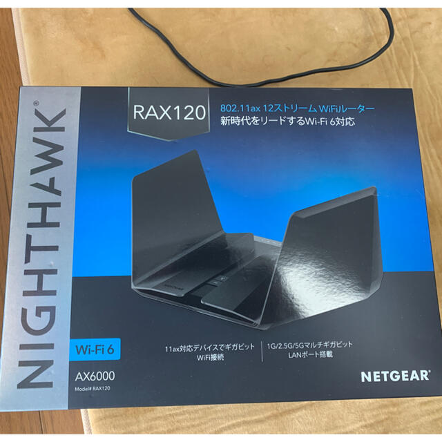 Wi-Fiルーター　NETGEAR NIGHTHAWK RAX120 スマホ/家電/カメラのPC/タブレット(PC周辺機器)の商品写真