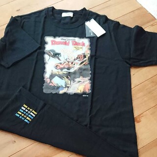 コムサデモード(COMME CA DU MODE)の新品 コムサデモード Tシャツ ドナルドダック サイズL(Tシャツ(半袖/袖なし))