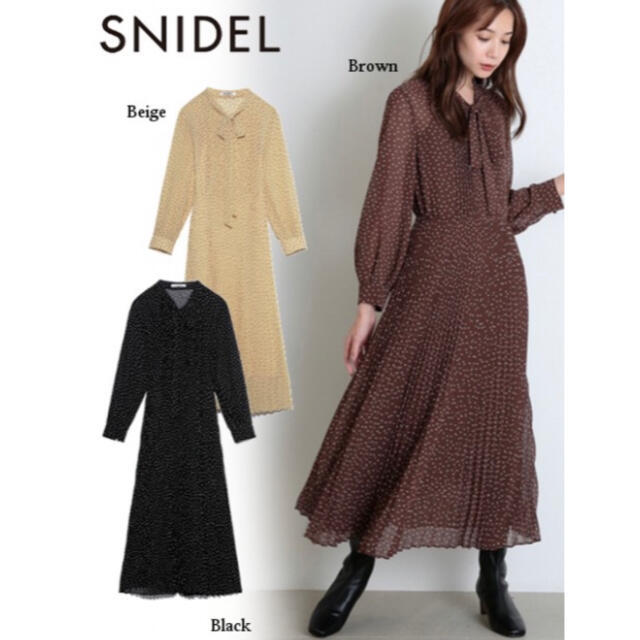 SNIDEL - 田中みな実さん着用 SNIDEL ボウタイドットシアー SNIDEL - 田中みな実さん着用 SNIDEL ボウタイドットシアー