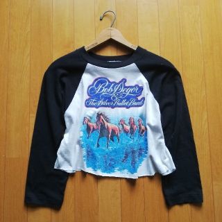 ラルフローレン(Ralph Lauren)の80's Vintage Bob Segar ラグランロンT  カットオフ(Tシャツ/カットソー(七分/長袖))