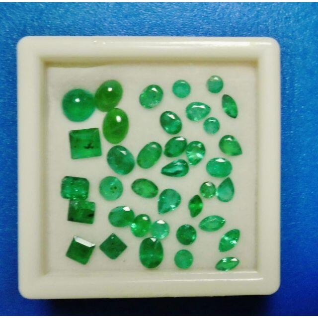 ◆天然エメラルド(コロンビア産) 合計7.9ct  ケース付 6