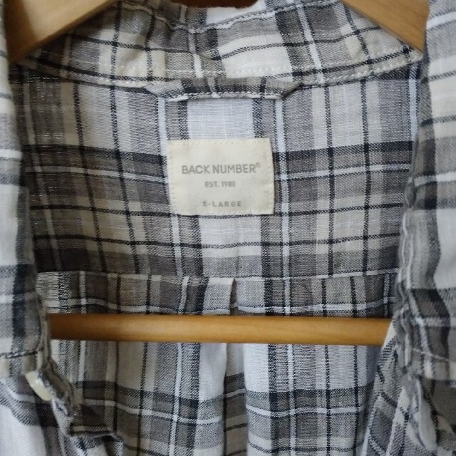 BACK NUMBER(バックナンバー)の値下げ💴⤵️メンズチェック柄長袖シャツ メンズのトップス(シャツ)の商品写真