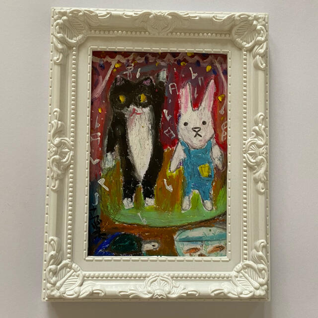 絵画 手描き原画 猫とウサギのダンス展示 パーティー の通販 By アカザ麦 ラクマ 絵画 手描き原画 猫とウサギのダンス展示 パーティー の通販 By アカザ麦 ラクマ