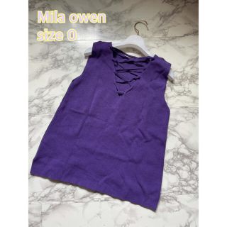 ミラオーウェン(Mila Owen)の⑧⑨③Mila owen タンクトップ ニット size0(タンクトップ)