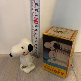 スヌーピー(SNOOPY)の☆☆ぜんまい仕掛け　スヌーピー　プラスチック☆箱あり　アンティーク(キャラクターグッズ)