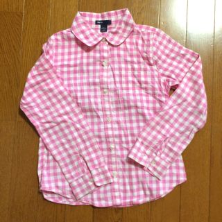 ギャップキッズ(GAP Kids)のGAPkids ピングギンガムチェックシャツ(ブラウス)