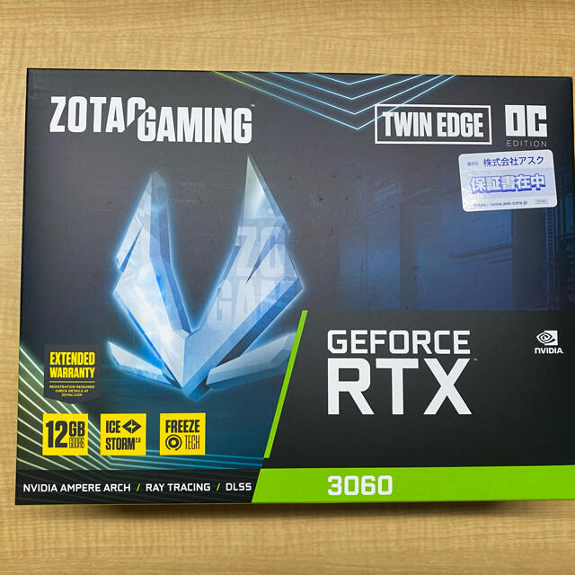 ZOTAC GAMING GeForce RTX 3060 Twin EdgePC/タブレット