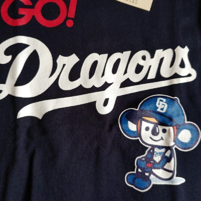 LAUNDRY(ランドリー)のランドリー×中日ドラゴンズ☆ドアラ　コラボ　半袖Tシャツ　130/ネイビー系 スポーツ/アウトドアの野球(応援グッズ)の商品写真