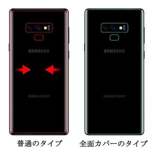 Galaxy Note9 フィルム 液晶面2枚+背面1枚(保護フィルム)