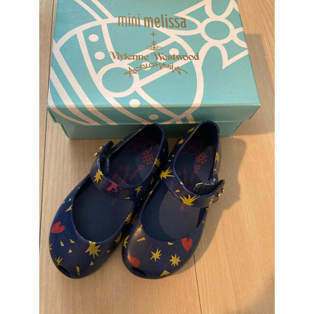 melissa(メリッサ)のmini Melissa Vivienne Westwood コラボ 14cm キッズ/ベビー/マタニティのベビー靴/シューズ(~14cm)(サンダル)の商品写真