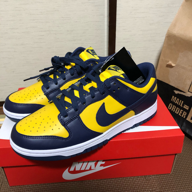 28㎝ Nike Dunk Low Michigan Varsity Maize