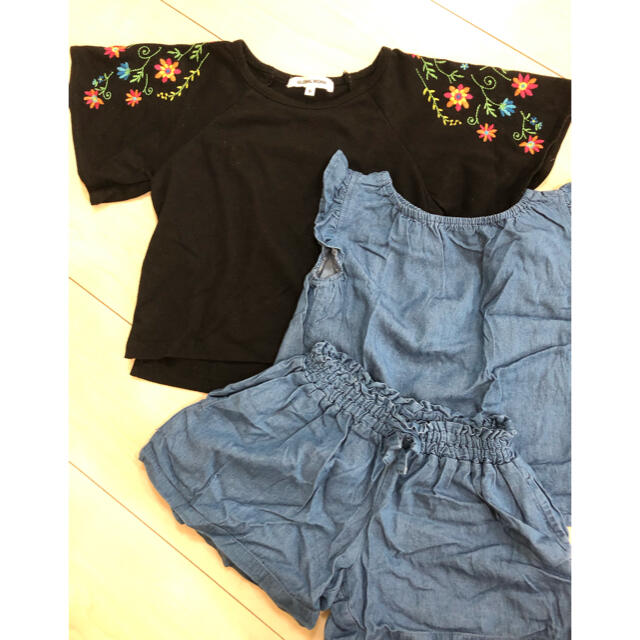 GLOBAL WORK(グローバルワーク)のGLOBALWORKセットアップ＋トップス キッズ/ベビー/マタニティのキッズ服女の子用(90cm~)(Tシャツ/カットソー)の商品写真