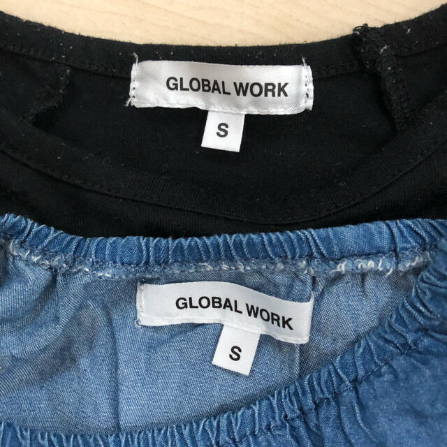 GLOBAL WORK(グローバルワーク)のGLOBALWORKセットアップ＋トップス キッズ/ベビー/マタニティのキッズ服女の子用(90cm~)(Tシャツ/カットソー)の商品写真