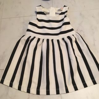 h&m ストライプ ワンピース 新品 値下げ(ワンピース)