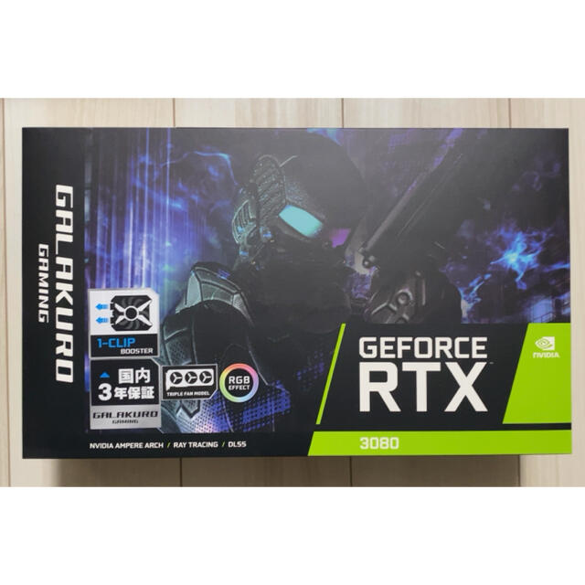 玄人志向 GeForce RTX 3080 GALAKURO GAMING3060