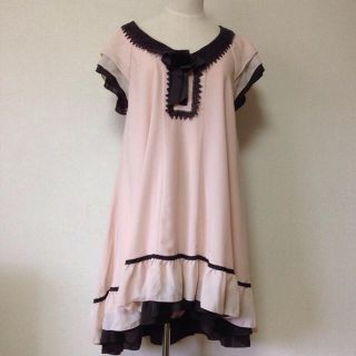 アクシーズファム(axes femme)のaxes femme いちごみるく色ワンピース(ひざ丈ワンピース)