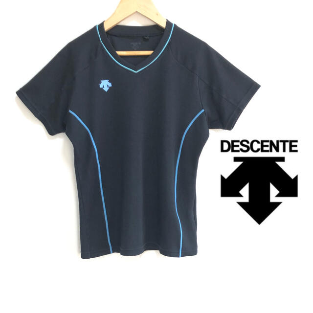 DESCENTE(デサント)の【超人気】❤デサント❤ Tシャツ 黒 Lサイズ スウェット ジャージ メンズのトップス(Tシャツ/カットソー(半袖/袖なし))の商品写真