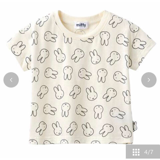 しまむら(シマムラ)のしまむら　ミッフィー　しまむら　ミッフィー　Tシャツ＋ハーフパンツセット キッズ/ベビー/マタニティのキッズ服女の子用(90cm~)(Tシャツ/カットソー)の商品写真