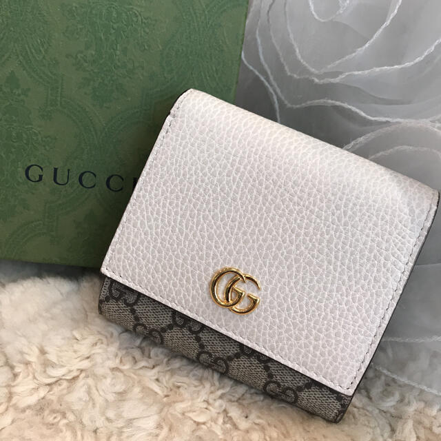 【70％OFF】 Gucci - ☆超美品☆GUCCI コンパクト財布　GGマーモント 財布