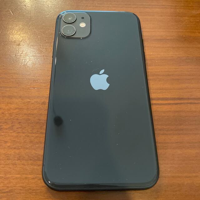 【サイズ交換ＯＫ】 iPhone11 【美品】SIMフリー - iPhone ブラック 電池容量100% 128GB スマートフォン本体