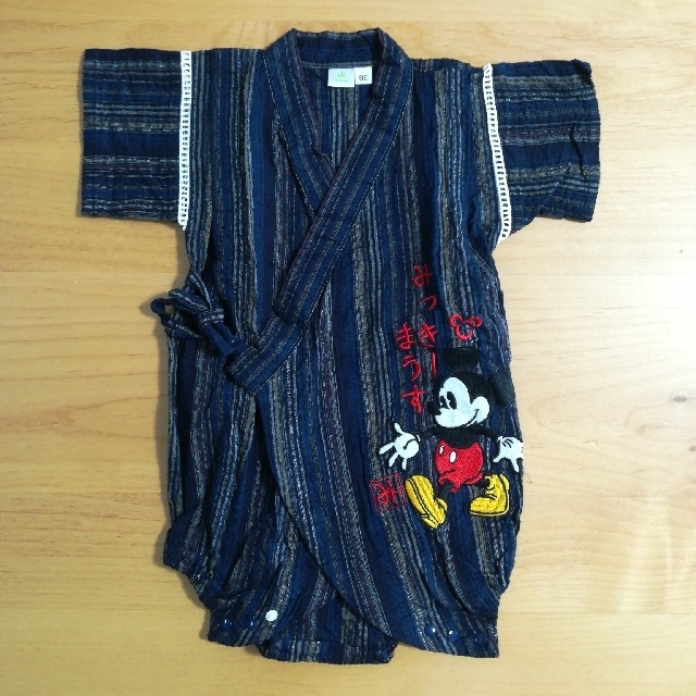 ミッキーマウス　甚平　80センチ キッズ/ベビー/マタニティのベビー服(~85cm)(甚平/浴衣)の商品写真
