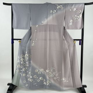 訪問着 美品 逸品 身丈161cm 裄丈66.5cm 正絹 【中古】(着物)