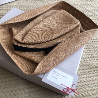 未使用！マチュアーハ　帽子　mature ha. BOXED HAT 11㎝(麦わら帽子/ストローハット)