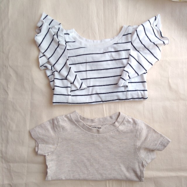 GLOBAL WORK(グローバルワーク)の夏トップス 2枚セット キッズ/ベビー/マタニティのキッズ服女の子用(90cm~)(Tシャツ/カットソー)の商品写真