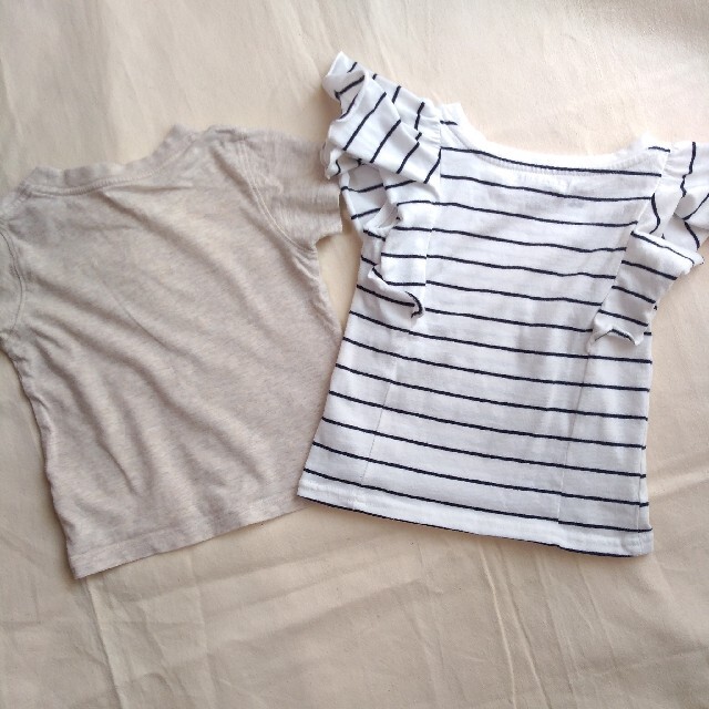 GLOBAL WORK(グローバルワーク)の夏トップス 2枚セット キッズ/ベビー/マタニティのキッズ服女の子用(90cm~)(Tシャツ/カットソー)の商品写真