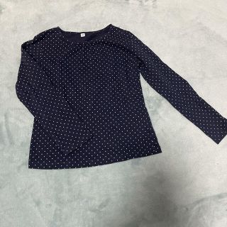 ムジルシリョウヒン(MUJI (無印良品))の無印良品　長袖　ドット柄　トップス　120サイズ(Tシャツ/カットソー)