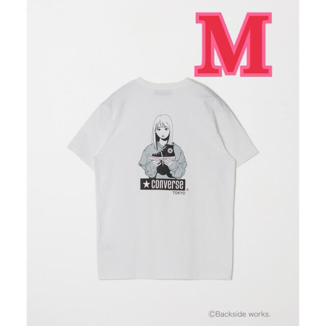 CONVERSE(コンバース)の★M★「履かないの？」Tシャツ CONVERSE コンバース ホワイト 白 メンズのトップス(Tシャツ/カットソー(半袖/袖なし))の商品写真